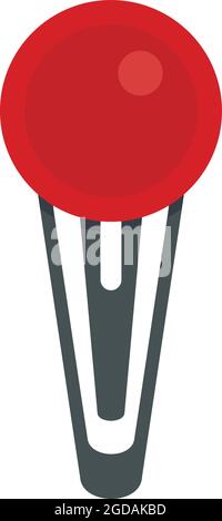 Design barrette icon flat isolated vector Stock Vector