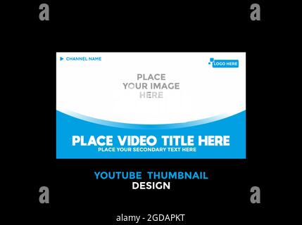 Colorful and unique Video thumbnail design Stock Vector