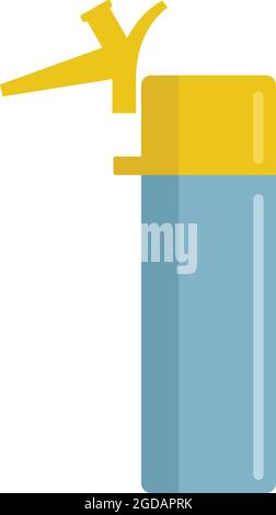 Carpenter polyurethane foam icon flat isolated vector Stock Vector
