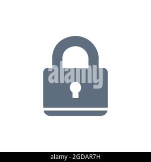 lock vector icon 10 eps , Lorem ipsum Flat design Stock Vector
