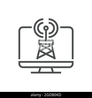Network Analysis. Thin Line and Pixel Perfect Icons. Vector Stock Vector