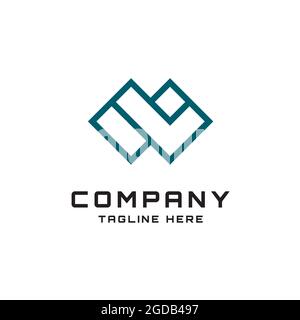 Abstract logo design letter w vector template Stock Vector