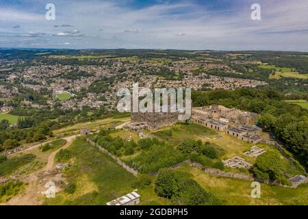 Matlock Bath Aerial Drone View Derbyshire Stock Photo