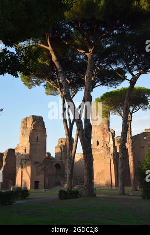 Thermae Antoninianae - Baths of Caracalla in Rome, Italy Stock Photo