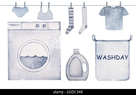 Beautiful Watercolor Drawings Of Things And Objects Closeup Stock  Illustration - Download Image Now - iStock