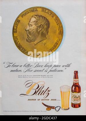 Blatz Beer Life Sept 1945