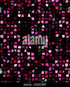 pink cherry blossom square mosaic pattern Stock Photo