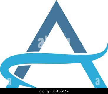 Letter A logo icon design concept illustration Stock Vector