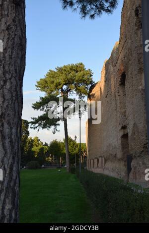 Thermae Antoninianae - Baths of Caracalla in Rome, Italy Stock Photo