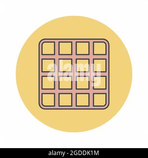 Icon Vector of Grid - Color Mate Style - simple illustration. Editable stroke. Design template vector.outline style design.Vector graphic illustration Stock Vector
