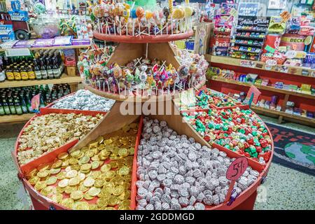 Orlando Florida,Winter Park,Rocket Fizz Soda Pop & Candy Shop,store interior inside bulk candy display sale, Stock Photo
