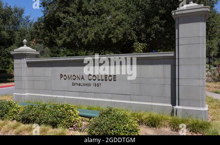 Views of Pomona College before students return Stock Photo