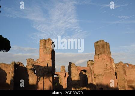 Thermae Antoninianae - Baths of Caracalla in Rome, Italy Stock Photo