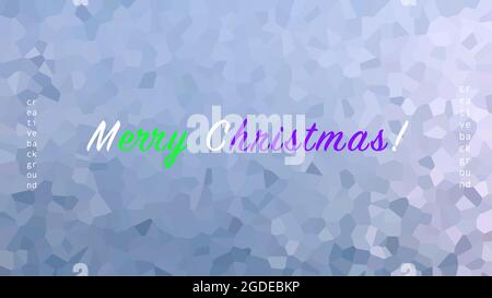 Abstract background from Merry Christmas. Vector winter background with blue pixels. Winter frosty pattern. Background of a New Year greeting card Stock Vector