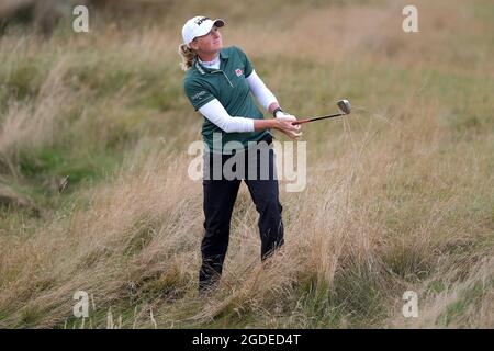 Leven, UK. 11th Aug, 2021. Last year's winner Stacy Lewis (USA) takes ...