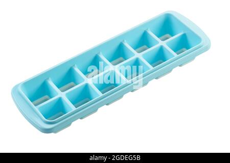 Form for making ice cubes. The concept of cold drinks. File contains clipping path. Stock Photo