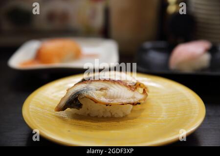 japanese food rice with eel ( unagi ) eel sushi Stock Photo