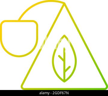 Sachet gradient linear vector icon Stock Vector