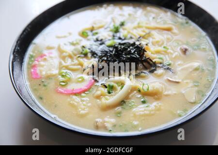 Seafood noodle ranmen Japanese food Stock Photo