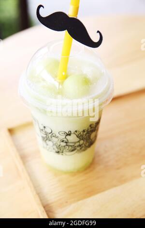 Melon smoothie Stock Photo