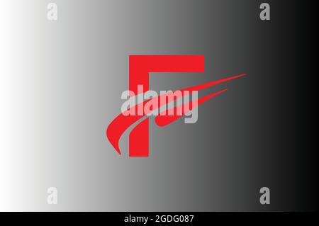 F logo combination design suitable for a company - Vector Stock Vector