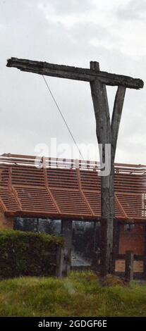 The Caxton Gibbet Stock Photo