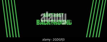 Abstract background and green lines Illustration of vector design Stock Vector