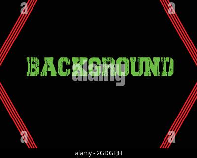 Abstract background, black background and red lines Stock Vector
