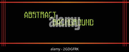 Black background and red lines Abstract vector design background Stock Vector