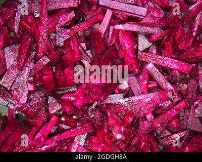 Beetroot pieces Stock Photo