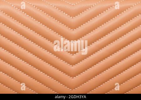 Beige colour leather material pattern texture background Stock Photo