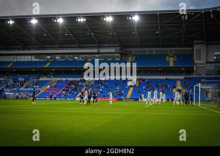 Cardiff, Wales 05 August 2021. UEFA Europa Conference League Third qualifying round first leg match between The New Saints and Viktoria Plzen. Credit: Stock Photo