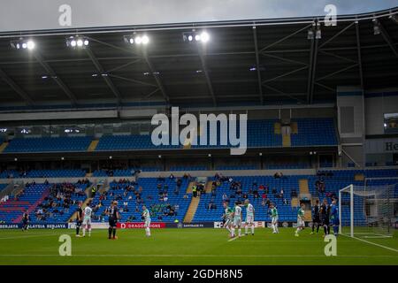 Cardiff, Wales 05 August 2021. UEFA Europa Conference League Third qualifying round first leg match between The New Saints and Viktoria Plzen. Credit: Stock Photo