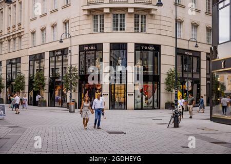 Exclusive Prada store in Vienna - VIENNA, AUSTRIA, EUROPE - AUGUST 1, 2021  Stock Photo - Alamy