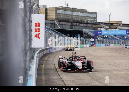 Berlin, Germany. 13th Aug, 2021. 23 Buemi Sébastien (swi), Nissan e.dams, Nissan IM02, action during the 2021 Berlin ePrix, 8th meeting of the 2020-21 Formula E World Championship, on the Tempelhof Airport Street Circuit from August 14 to 15, in Berlin, Germany - Photo Xavi Bonilla / DPPI Credit: DPPI Media/Alamy Live News Stock Photo