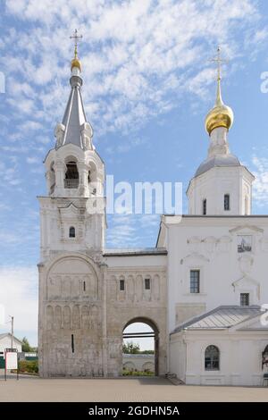 Holy Bogolyubsky Convent. Staircase tower, Chambers of Prince Andrei Bogolyubsky. Bogolyubovo, Vladimir Region, Russia Stock Photo