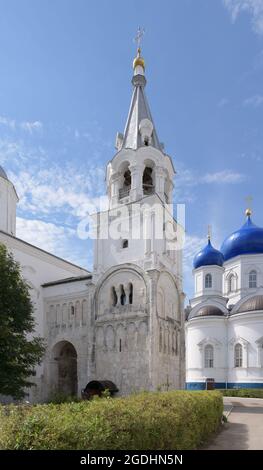 Holy Bogolyubsky Convent. Staircase tower, Chambers of Prince Andrei Bogolyubsky. Bogolyubovo, Vladimir Region, Russia Stock Photo