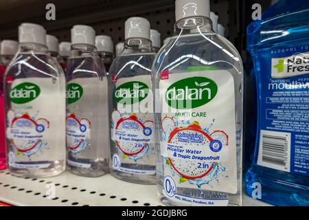 Dalan Multi Care Micellar Water & Tropic Dragonfruit at Jack's Discount Store, NYC, USA Stock Photo