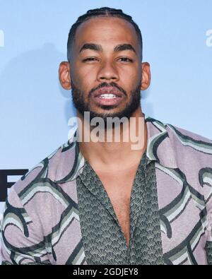 12 August 2021 - Santa Monica, California - Mike Johnson. ABC's ''Bachelor In Paradise'' And ''The Ultimate Surfer'' Premiere. (Credit Image: © Billy Bennight/AdMedia via ZUMA Press Wire) Stock Photo