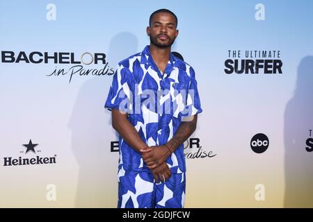 12 August 2021 - Santa Monica, California - Trevor Jackson. ABC's ''Bachelor In Paradise'' And ''The Ultimate Surfer'' Premiere. (Credit Image: © Billy Bennight/AdMedia via ZUMA Press Wire) Stock Photo