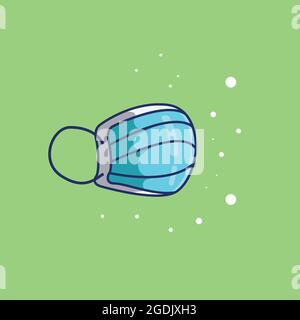 mask to protect from virus spread illustration, mask icon, mask vector, mask isolated design Stock Vector
