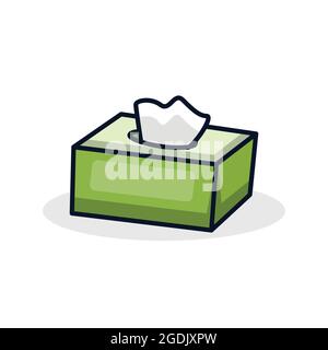 Vector illustration Tissue box Stock Vector