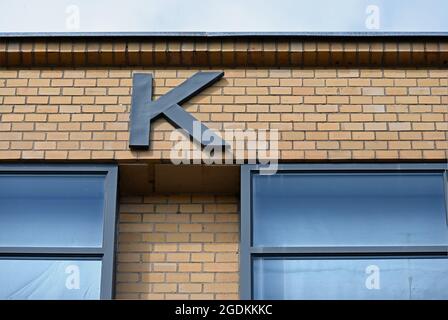 Bauhaus architecture: detail of the Fagus factory in Alfeld Stock Photo