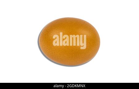 Raw chicken eggs have many uses. For cooking or as a snack. Clipping path. Stock Photo