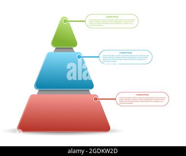 Template business plan, sales, marketing, business and finance. 3 steps to success. Vector stock illustration. Stock Vector