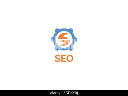 Smart SEO logo design template Stock Vector