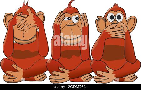 small piranha with grin on face Stock Vector