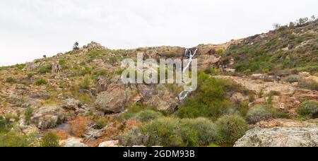 Panorama taken in the Waterval Nature Reserve near Tulbagh in the Western Cape of South Africa Stock Photo