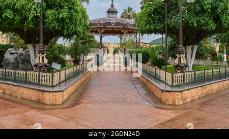 Main garden plaza of Union de Tula, Jalisco Stock Photo