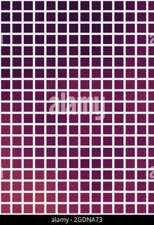 Abstract Geometrical color pixel generative art illustration Stock Vector